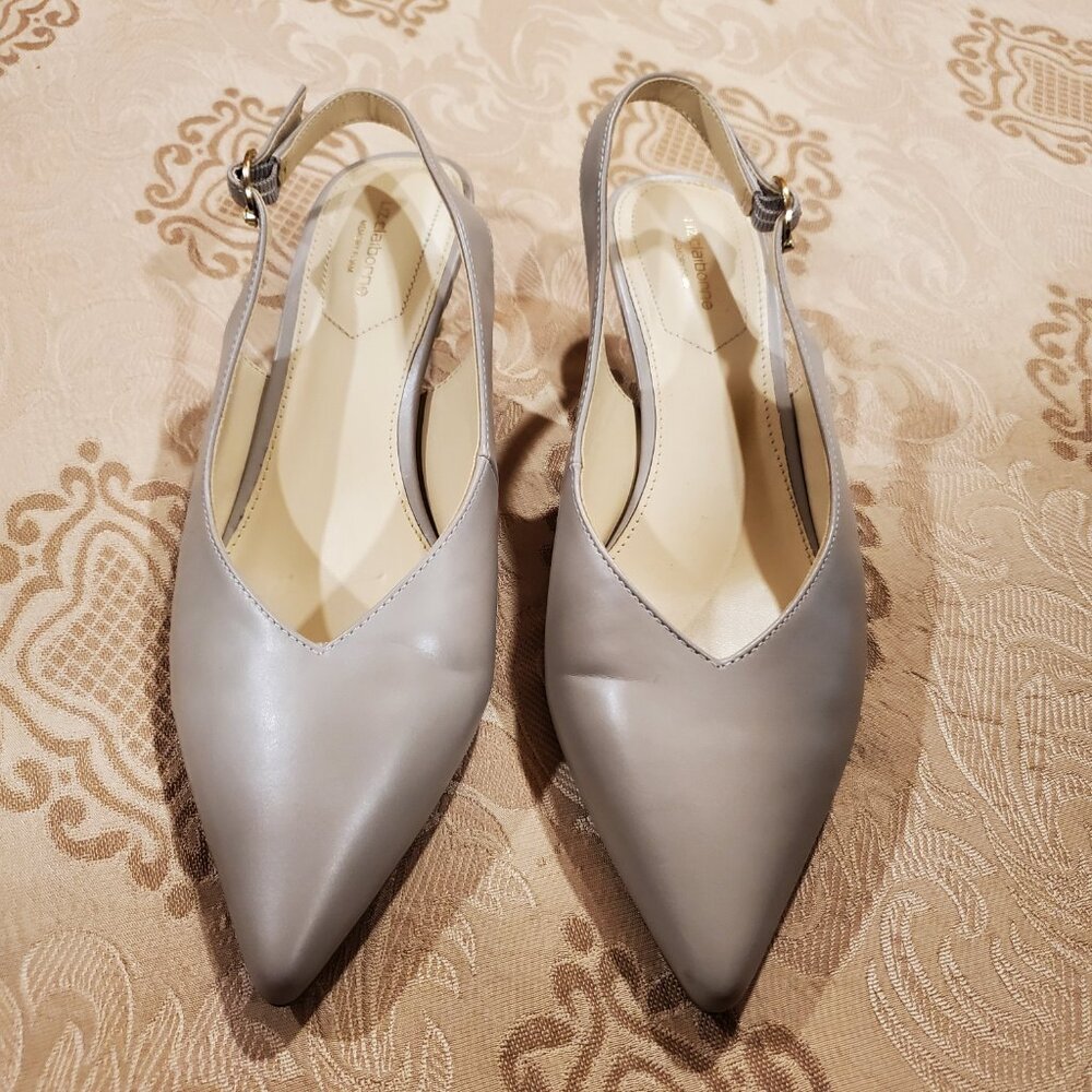 Liz Claiborne slingback pointed toe kitten heel pumps US size 9.5